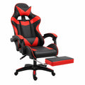 Verstellbarer Ergonomischer Gaming-Stuhl mit Liegefunktion in Rot