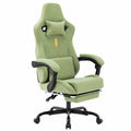 Ergonomischer Gaming-Stuhl mit Fustütze und Lendenstütze in Grün