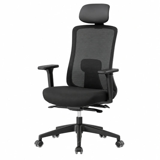 Ergonomischer Drehstuhl ErgoPrime Pro ¨C IGR-zertifizierter Testsieger, individuell anpassbar, für Home Office geeignet, bis 150 kg belastbar, Schwarz
