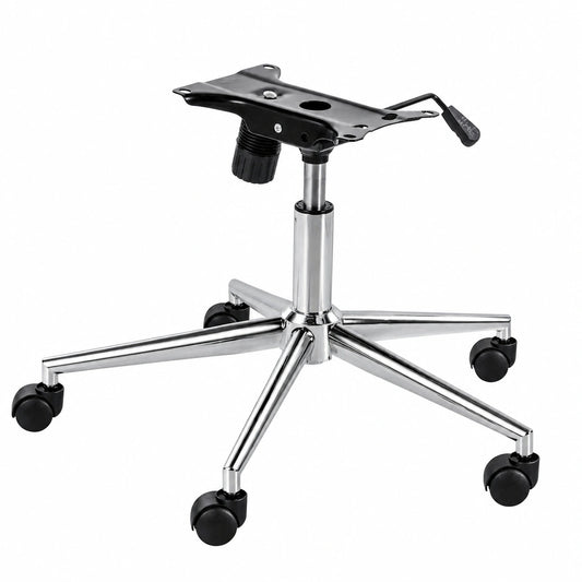Hhenverstellbares Ersatzgestell für Drehstühle mit Wippmechanik, Chrom