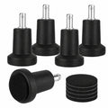 Bürostuhl Bodengleiter Set mit Filzpads - 5er Pack, Schwarz, für 11mm x 22mm Stift