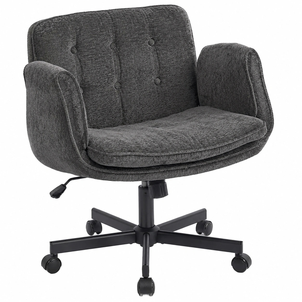 Ergonomischer Bürostuhl mit klappbaren Armlehnen, hhenverstellbar und 120¡ã neigbar, schwarz