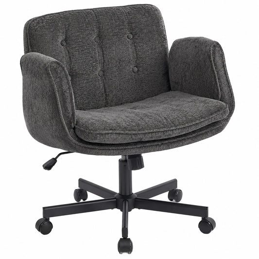 Ergonomischer Bürostuhl mit klappbaren Armlehnen, hhenverstellbar und 120¡ã neigbar, schwarz