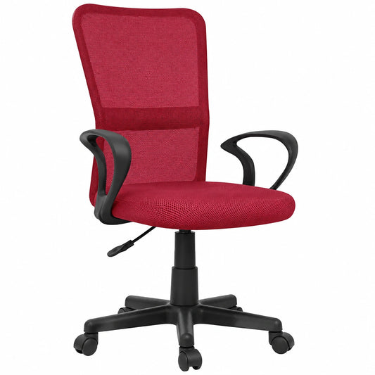 Ergonomischer Bürostuhl mit Armlehnen und Rollen, hhenverstellbar, gepolsterter Sitz, SGS-getestet