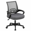 Ergonomischer Netz-Bürostuhl mit Armlehnen, drehbar, hhenverstellbar, bis 136 kg, dunkelgrau